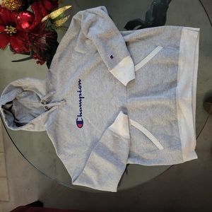 Gray Ladies Champion hoodie size L